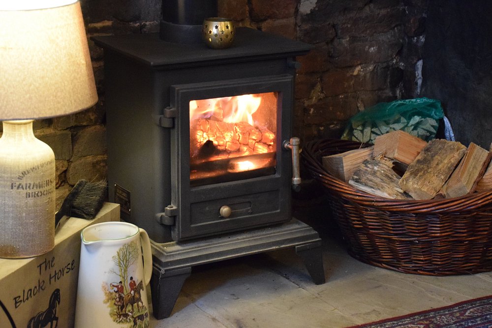 Real fires at The Black Horse Inn