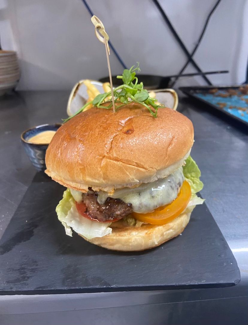 Food presentation at The Black Horse Inn